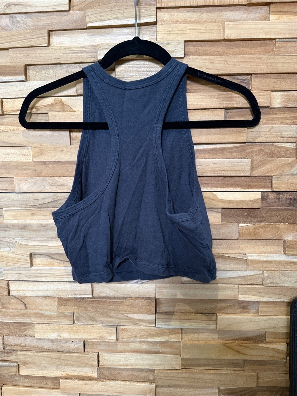 Spiritual Gangster Black Crop Tank with 'Trust The Universe' Graphic - Picture 2 of 2